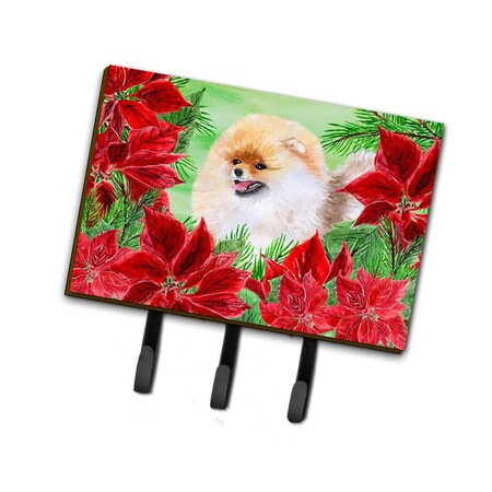 Carolines Treasures Pomeranian Poinsettas Leash or Key Holder CK1330TH68